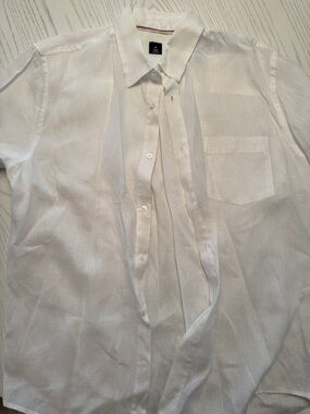 Osklen White Linen Button-Up Shirt